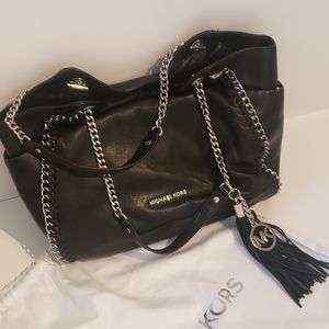 Michael Kors Large Black Leather Purse